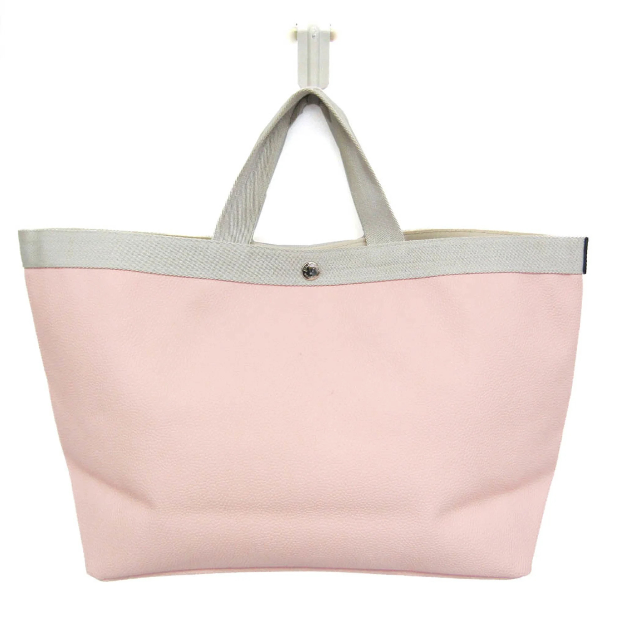 Herv Chapelier Gp Women's Canvas,Coated Canvas Tote Bag Silver,Pink